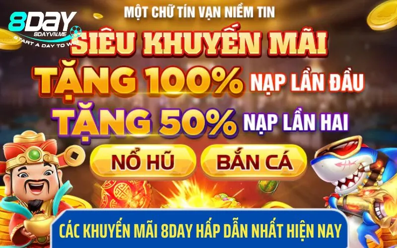 Khuyến mãi hot chỉ có tại 8Day